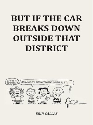 cover image of But If the Car Breaks Down Outside That District